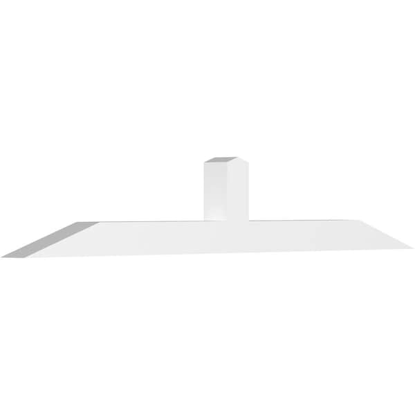 Ekena Millwork Portland Architectural Grade PVC Gable Bracket, 108"W x 18"H x 6"D x 6"F, 4/12 Pitch GBP108X18X0606POR00 - main